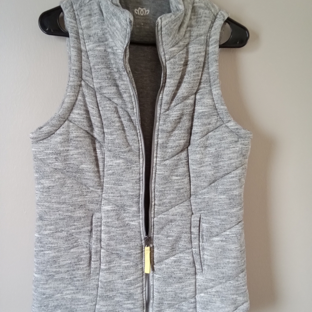 Maurices Gray Sleeveless Jacket